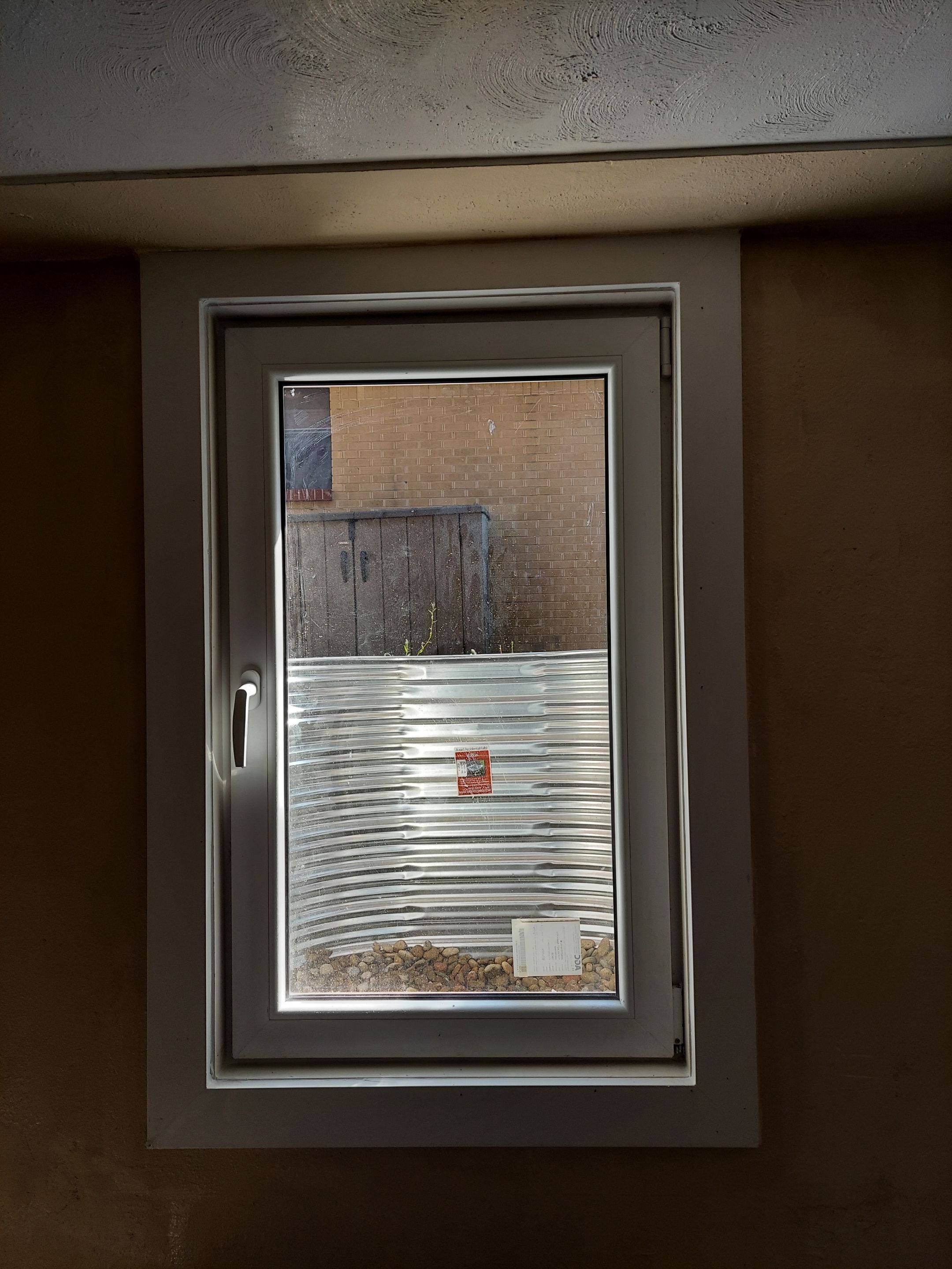 Egress window interior view