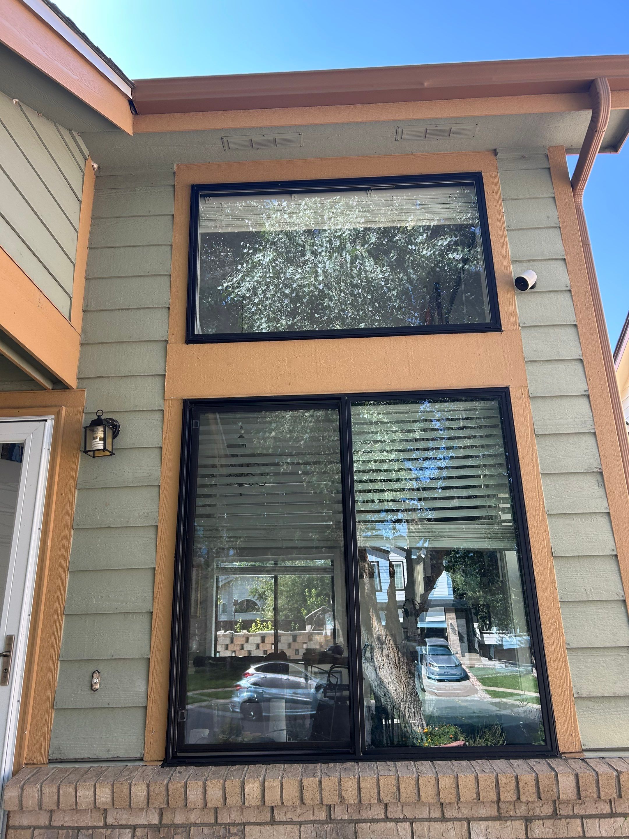 Sliding window and picture window installation